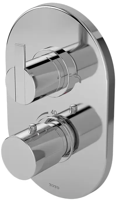 TOTO "Ego" Thermostat Bath & Shower Mixer W/Diverter & Stop Valve ( Old item is TX473SEBR ) TX473SEN