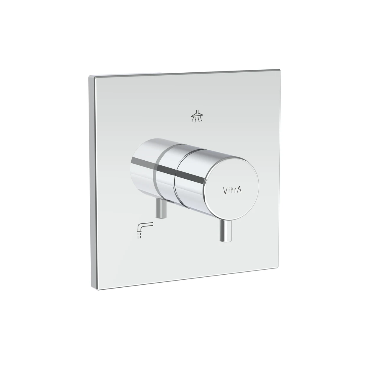 VitrA Aquaheat Thermostatic Built-in Diverter - Square A43388EXP