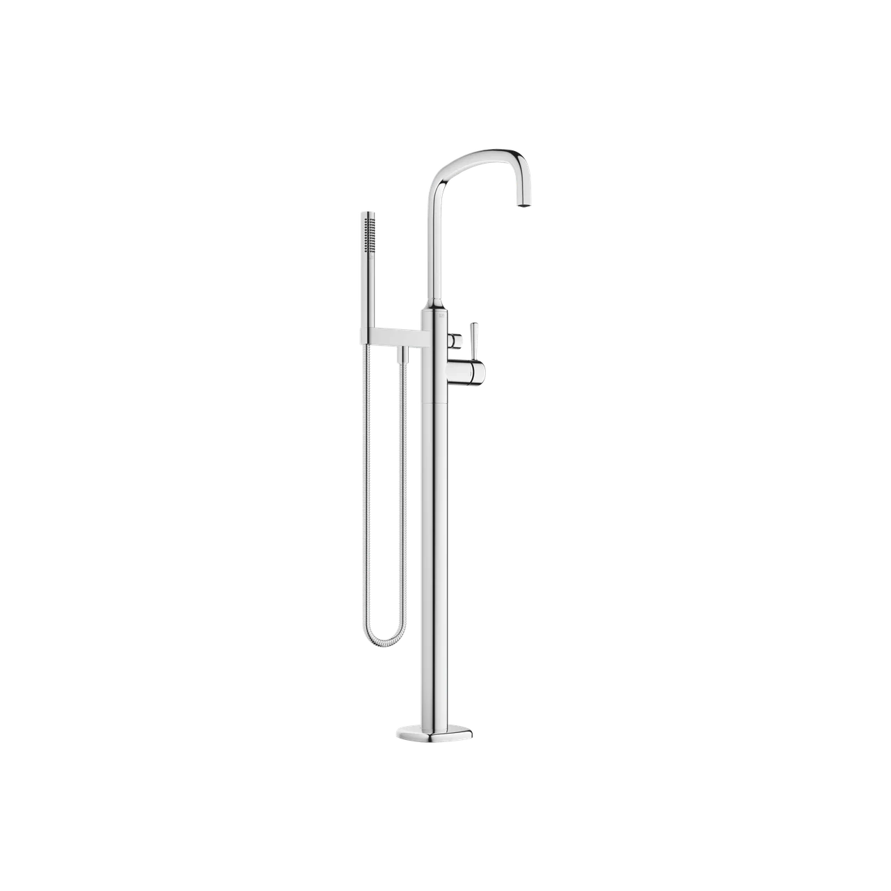 Dornbracht COYA Single-lever bath mixer with stand pipe for free-standing assembly with hand shower set 25863404