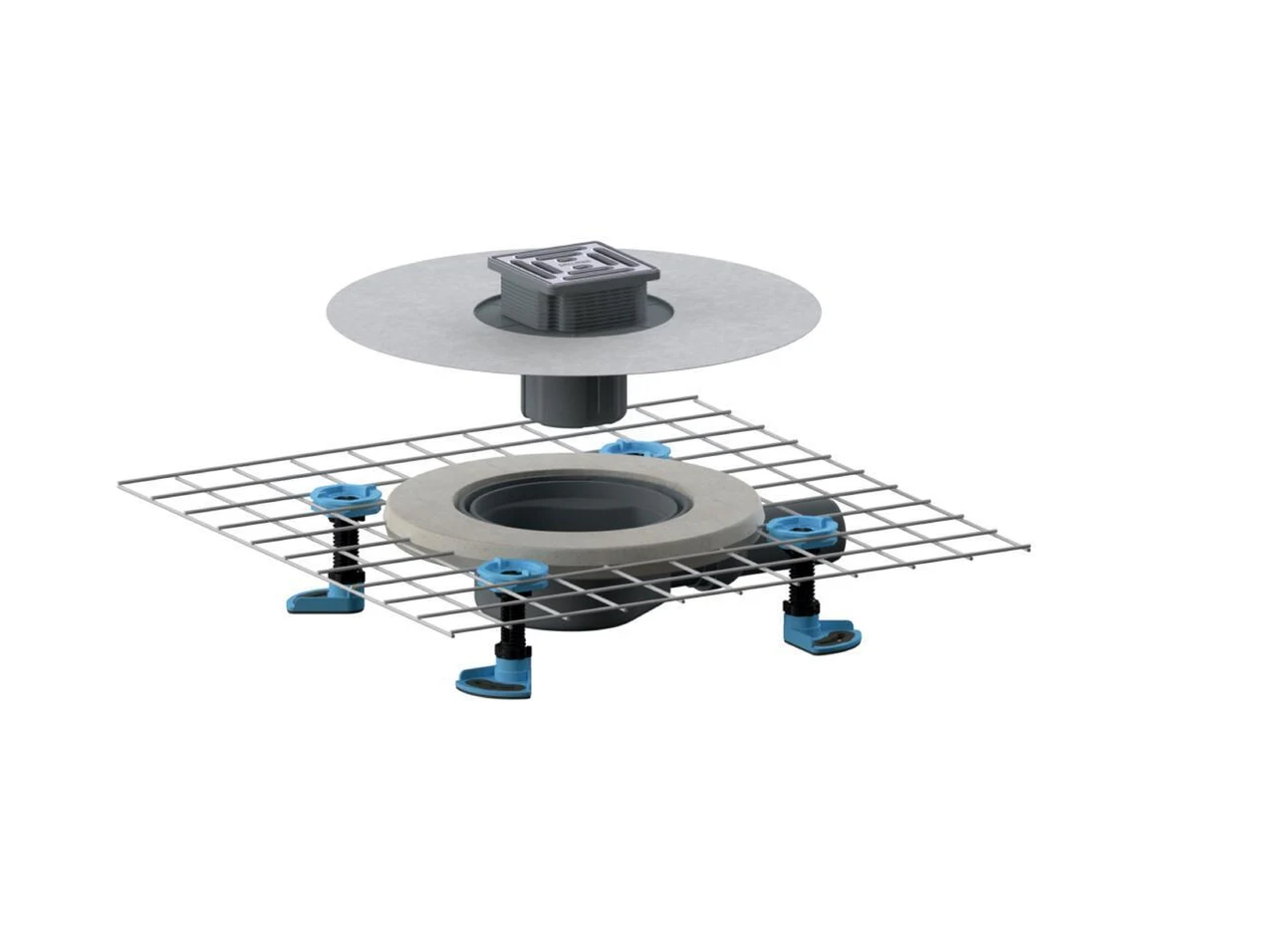 Dallmer Floor drain CeraDrain Select, DN 50, 100 x 100 mm 518354