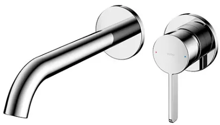 TOTO "GF" Wall Mount Single Lever Lavatory Faucet ( Long ) w/out Popup (TLG11308B)