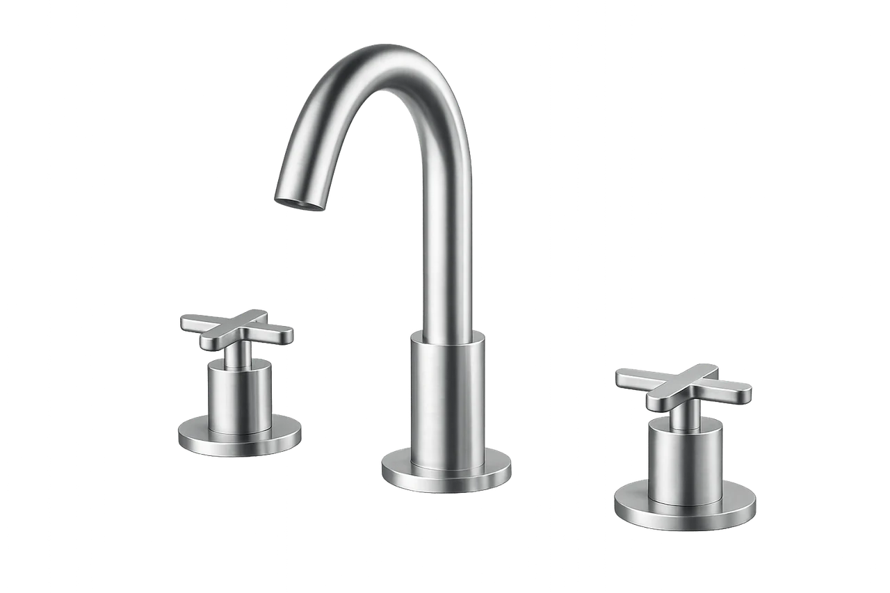 Oceandell Three-Hole Widespread Basin Mixer MHA-0003