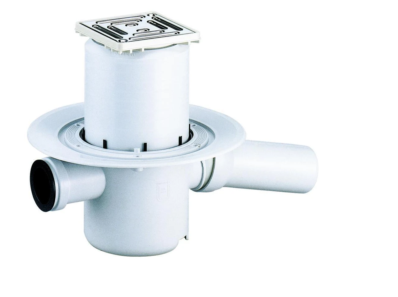 Dallmer Floor drain type 46 SE, inlet DN 40, DN 50, 100 x 100 mm 460127