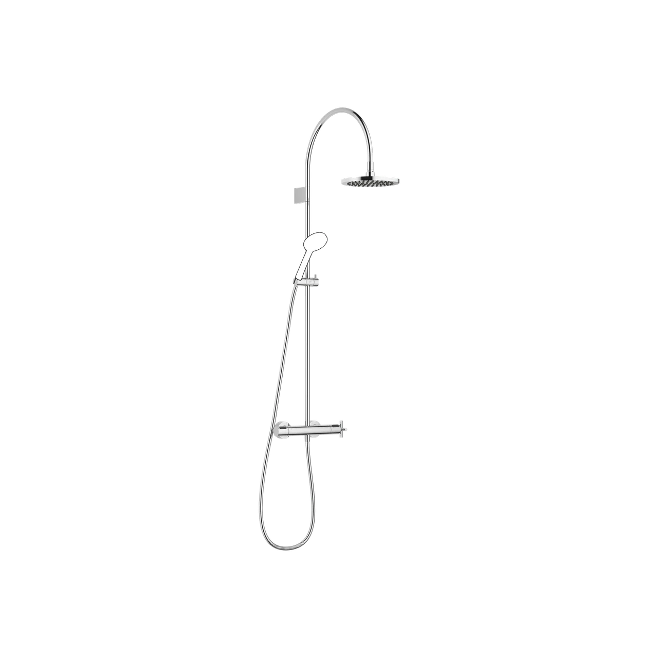 Dornbracht TARA Shower pipe with shower thermostat without hand shower FlowReduce 220 mm 34463892