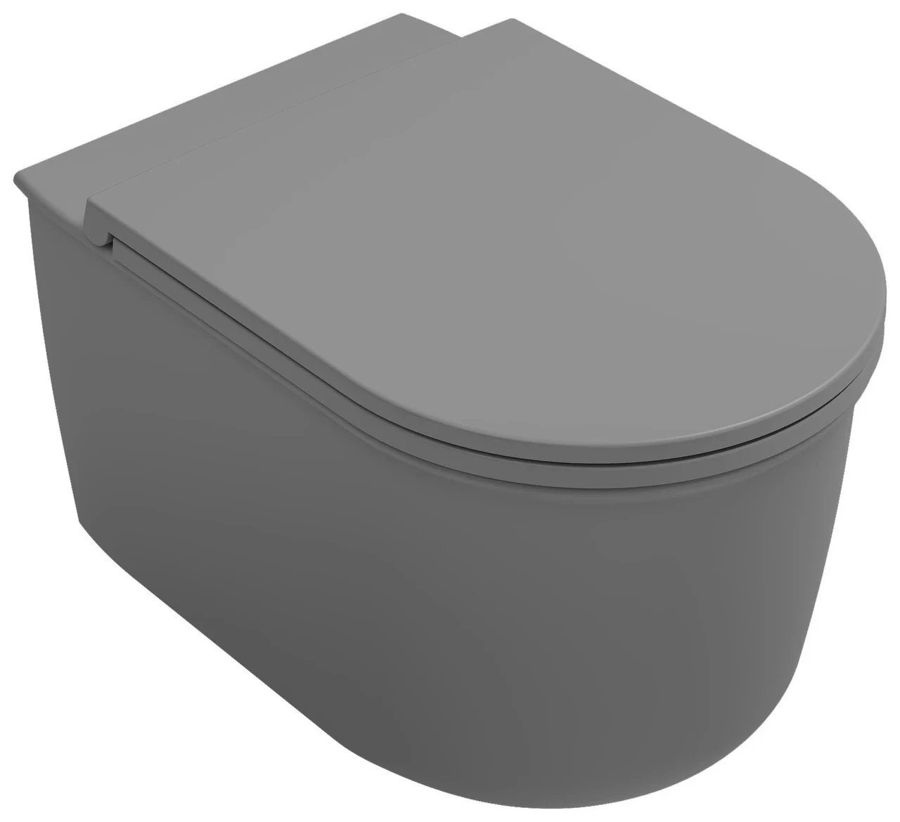 Isvea Fluido Waterfall Flush Wall-Hung Toilet Stone Gray 10FD02001-2V