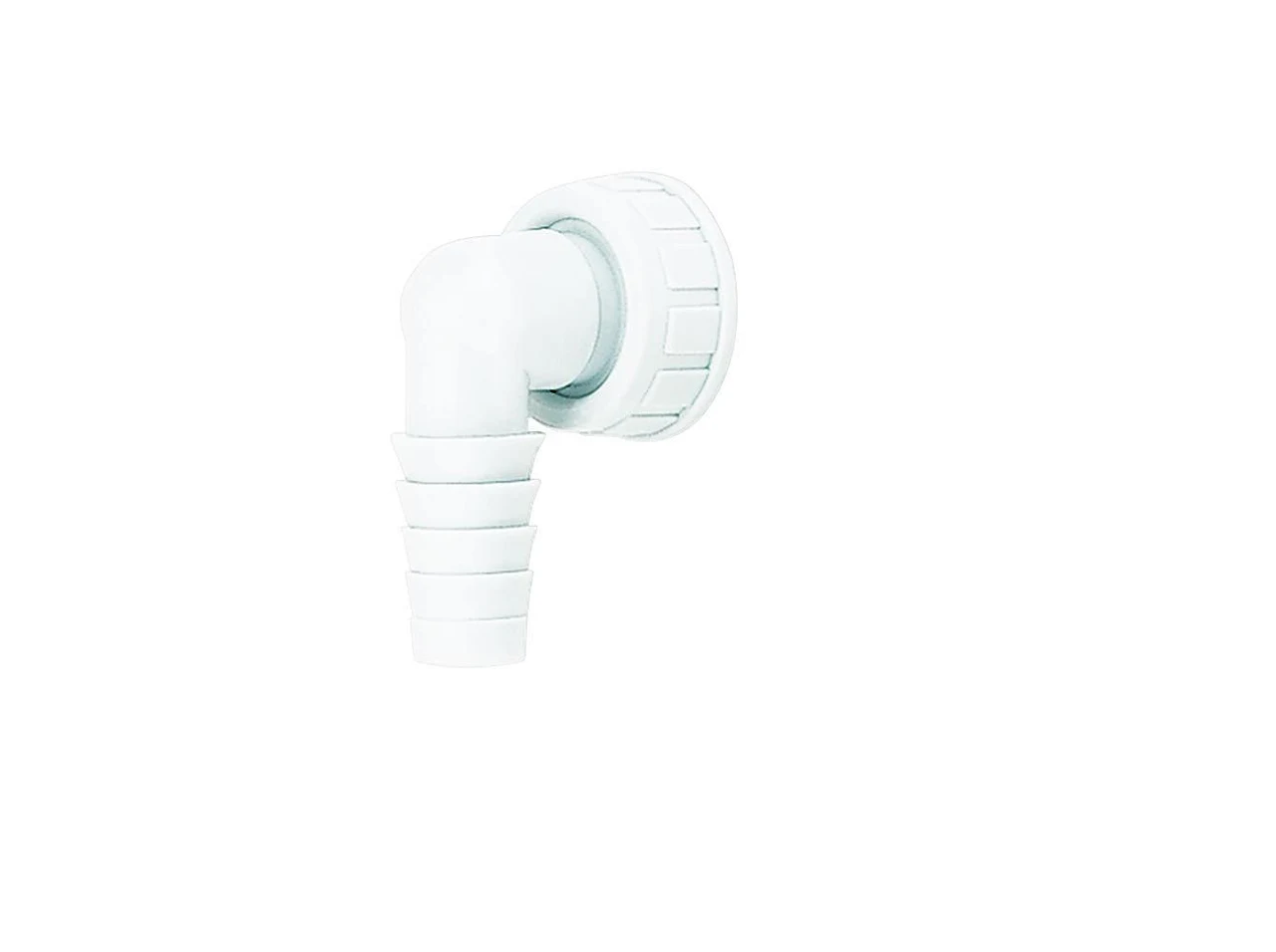 Dallmer Hose connector 90°, for concealed traps HL 400/405/406, white, 1" 090348
