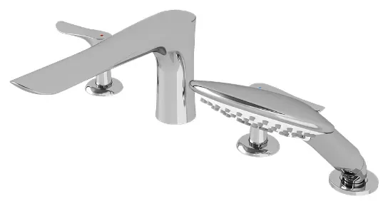 TOTO "HA" 4 Holes Bath & Shower Set TX447KHA