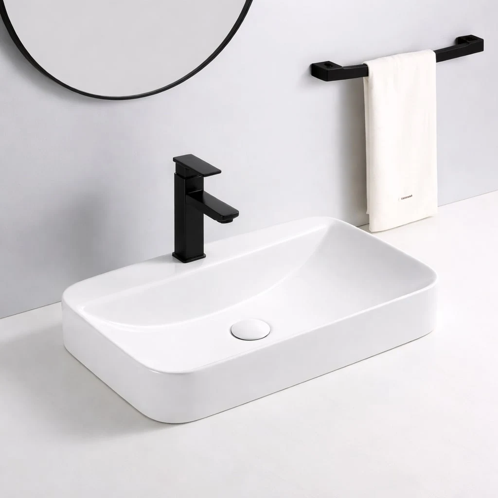 Oceandell Semi-counter Rectangular Washbasin BXA-0003