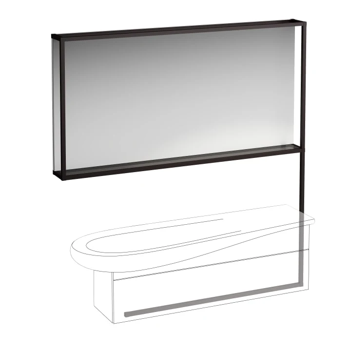LAUFEN Mirror with illuminated frame 1600 H430502