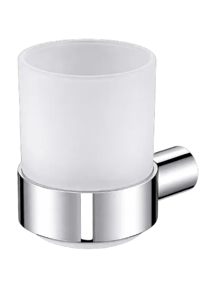 Oceandell Wall-mounted Round Glass Tumbler with Holder ALW-0004