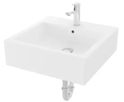 TOTO Wall Hung Lavatory 1 Tap Hole (505 x 505 x 155 mm) LW640NCJT#W