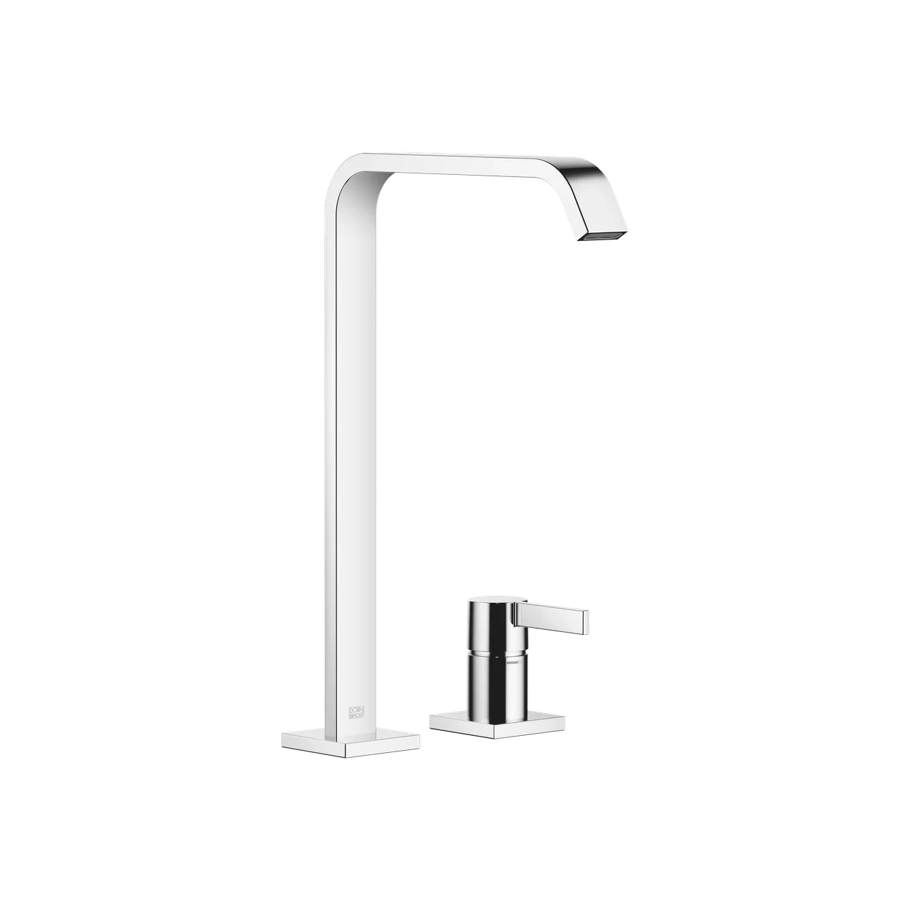 Dornbracht IMO Two-hole basin mixer with high spout without pop-up waste