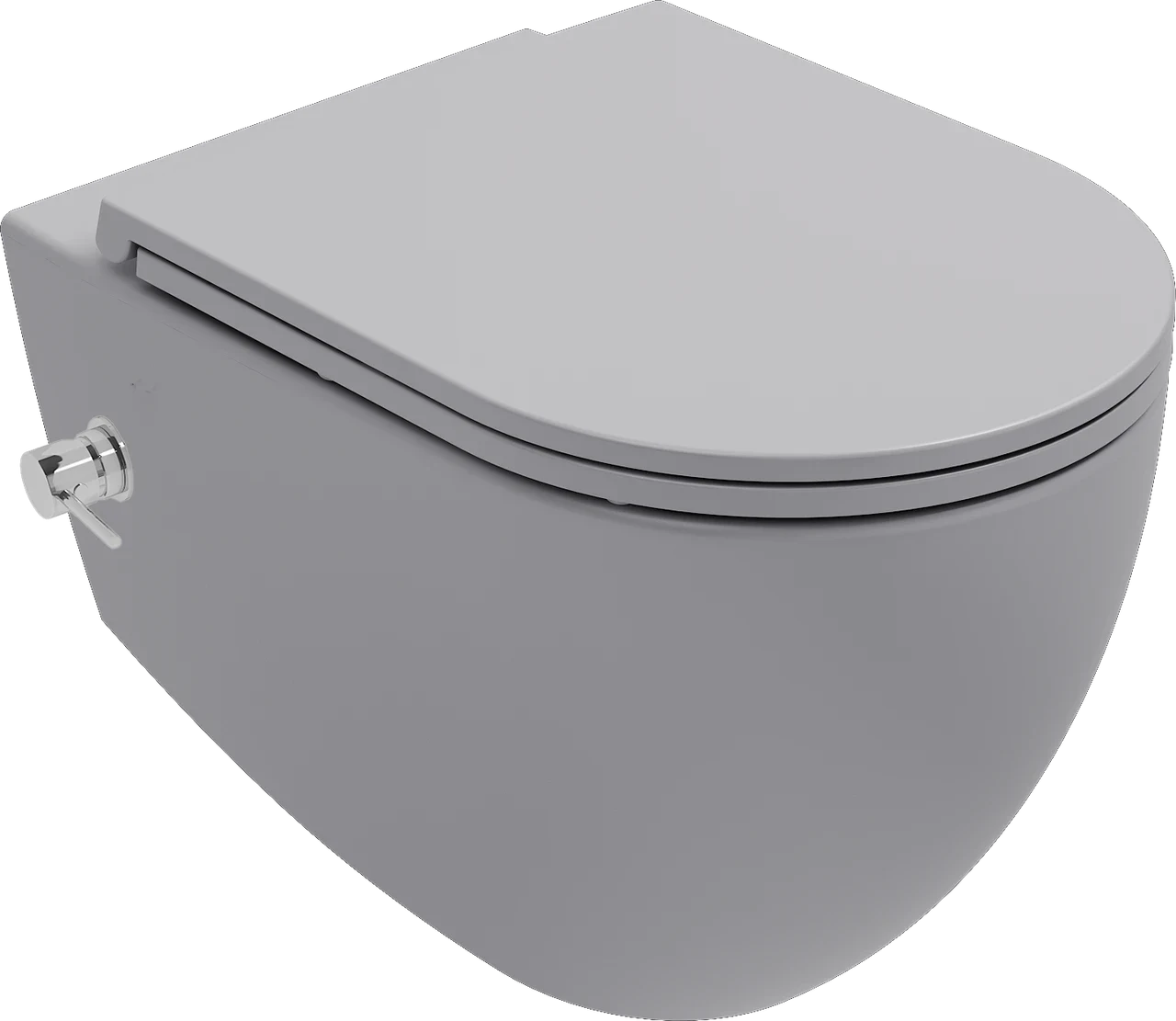 Isvea Infinity Due CleanWash Wall-Hung Toilet Stone Gray - VORTEX 10NFS9235I