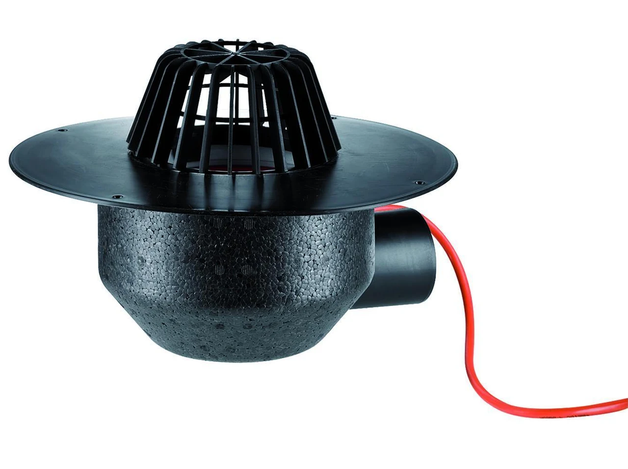 Dallmer Roof drain type 64 H FPO-PP, heated, DN 70 641021