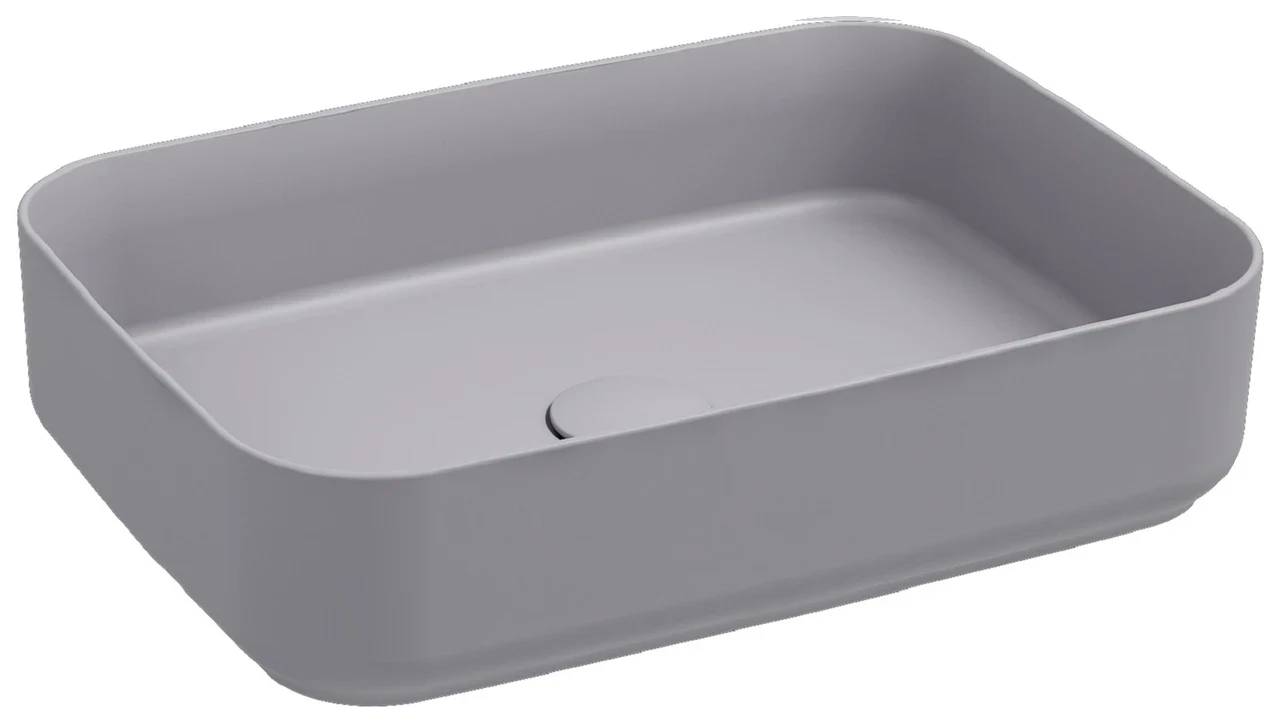 Isvea Infinity Counter-Top Washbasin 50 cm Stone Gray 10NFS65V50I