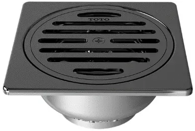 TOTO Floor Drain W/Square Flange (for 2" G.I. Pipe) (115 x 115 mm) (old item : TX1BN) TX1DB