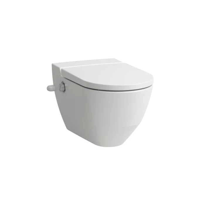 LAUFEN Shower toilet CLEANET NAVIA 58 × 37 × 40,5 cm, wall-hung, rimless H820601