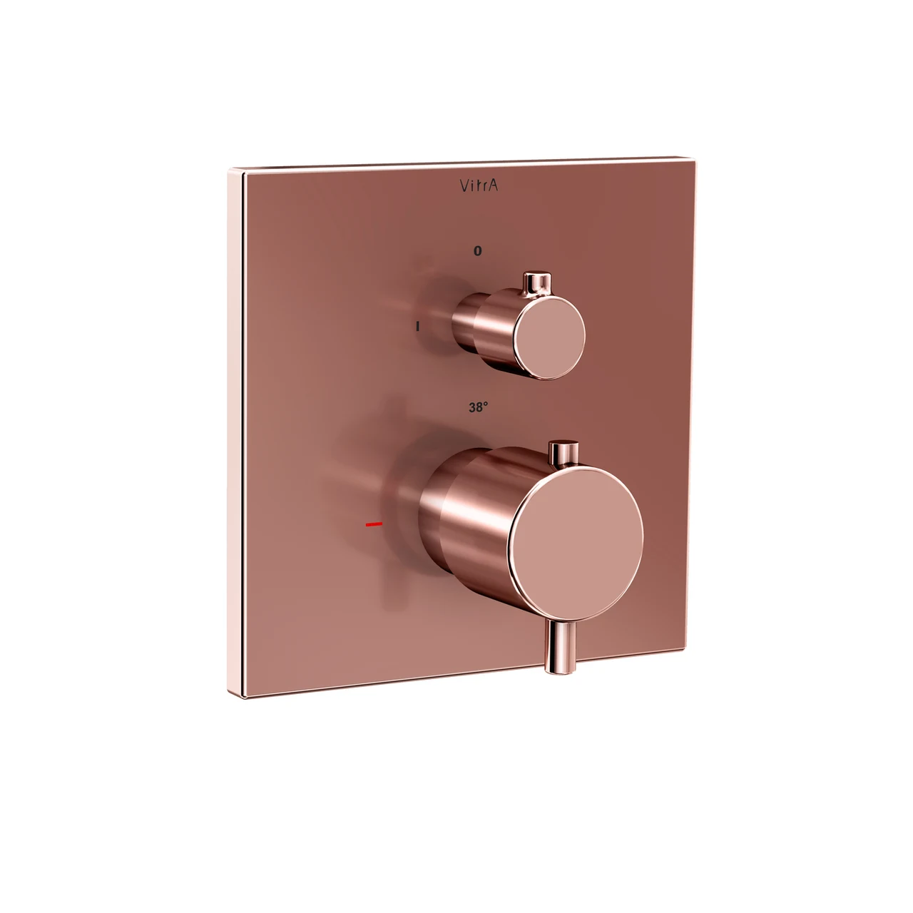 VitrA Aquaheat Thermostatic Built-in Shower Mixer - Square A4335829EXP