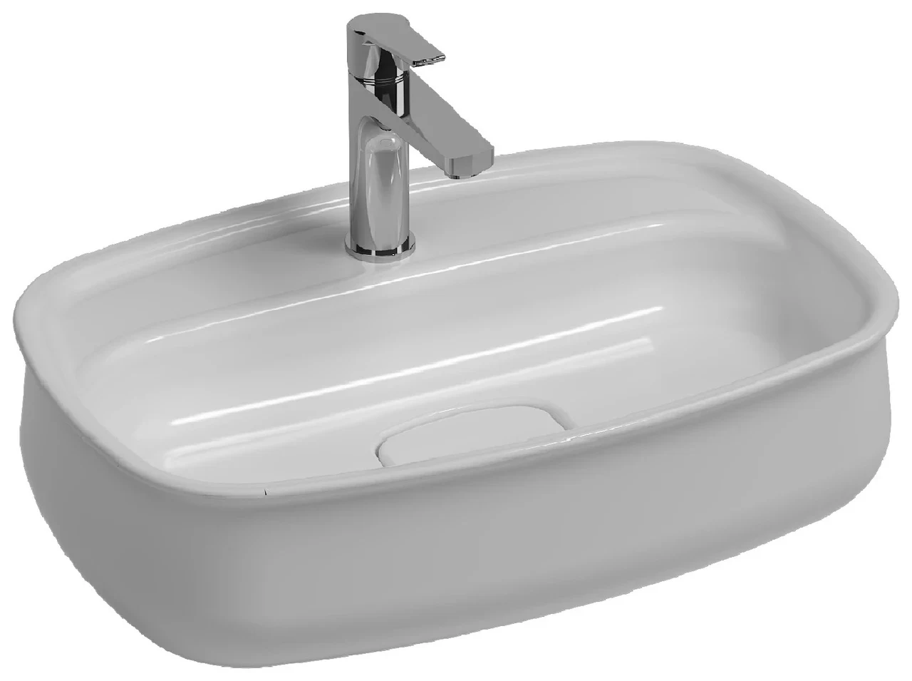 Isvea Fluido Counter-Top Washbasin 60 cm 10FDS6060IX