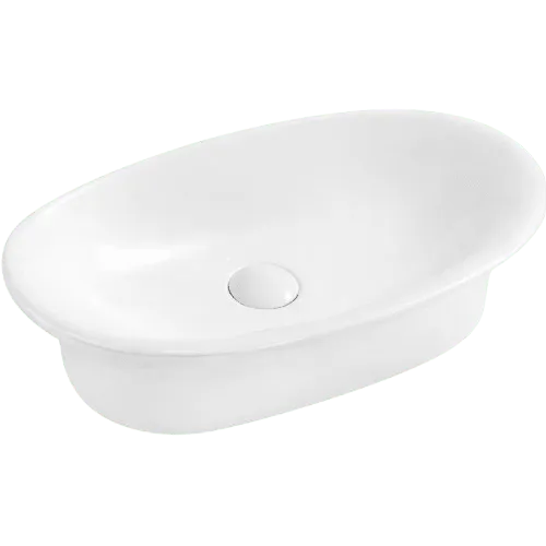 Oceandell Reverse-curved Oval Countertop Washbasin BSA-0002