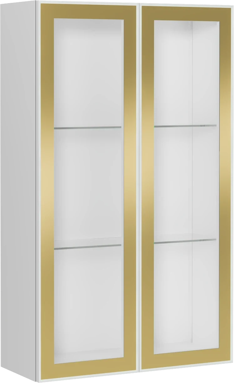 Isvea Infinity Artisan Glass Door Cabinet -Framed White 60 cm 21AR2011060I