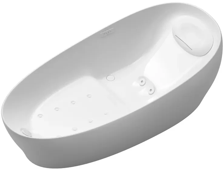 TOTO Free Standing Bathtub Galalato Whirlpool Massage w/out hand grip, 293L