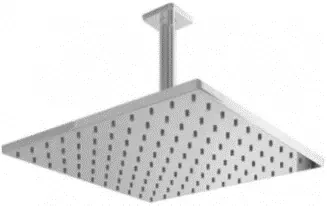 TOTO "Icon" Fixed Shower Head W/Pipe (L= 186 mm, 300x300 mm) (Ceiling Type)( Old Item is TX491SIZ ) TX491SI