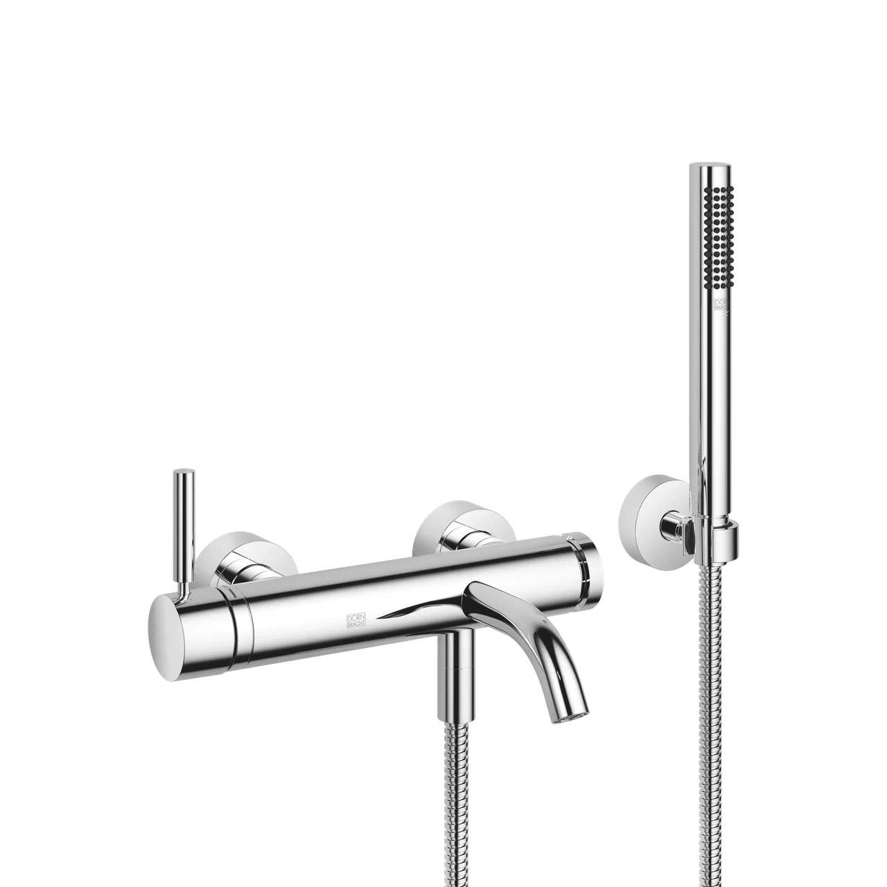 Dornbracht META Single-lever bath mixer for wall mounting with hand shower set 33233660