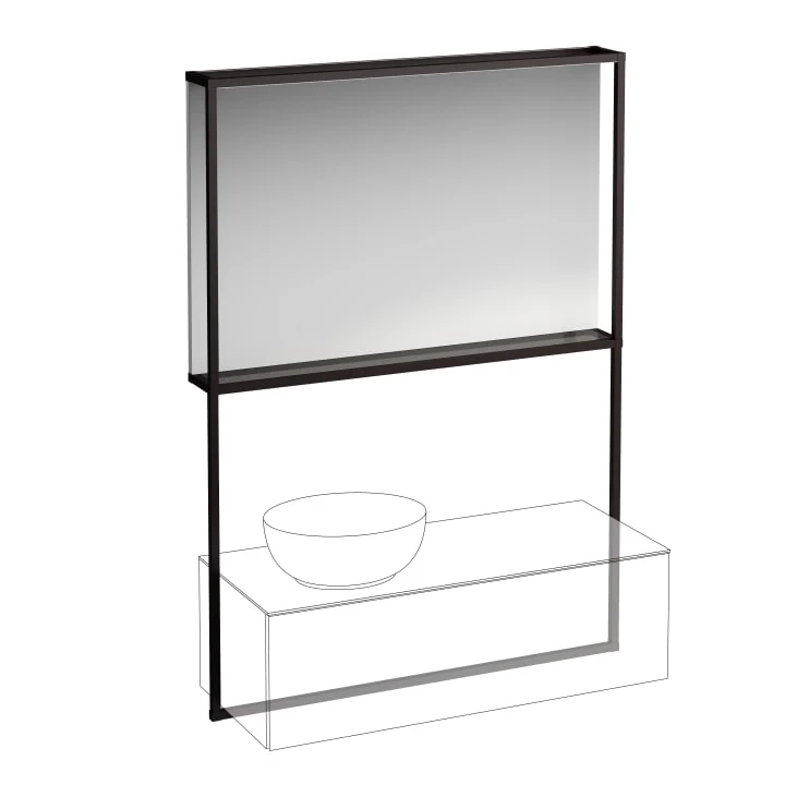 LAUFEN Mirror with illuminated frame for drawer element 1200 H430501
