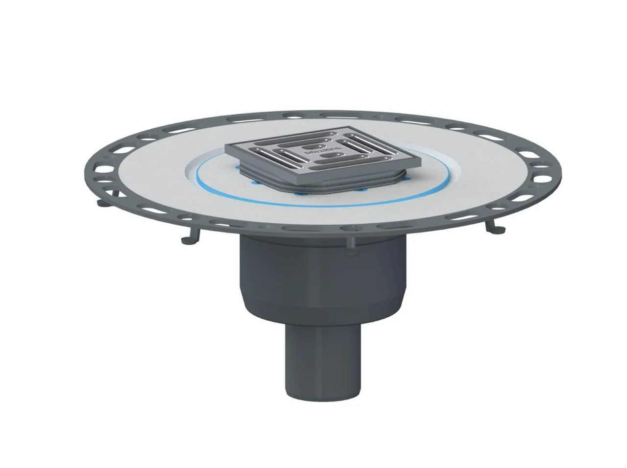 Dallmer Floor drain TistoPlan vertical K 10, DN 50, 100 x 100 mm 513489