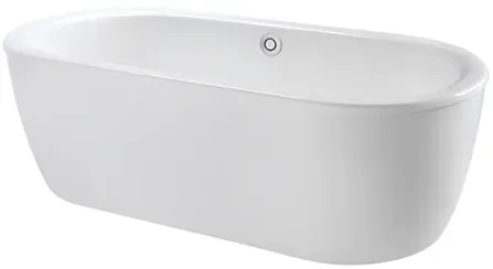 TOTO Enameled Cast Iron Bathtub w/out hand grip, 187L ( 1700W x 750D x 537H mm ) FBYN1716CPTE#W