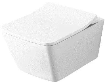 TOTO Square Wall Hung Toilet ( Cefiontect ), Top Installation, P-Trap 220mm, 4.5L/3L (Not for flush valves) CW532RA#XW