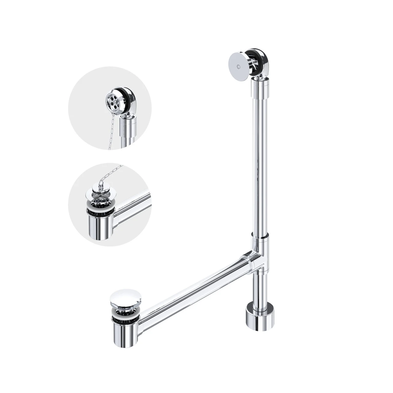 Victoria + Albert Freestanding Victoria + Albert® Bathtub Drain For Above-Floor Installation Box K-50