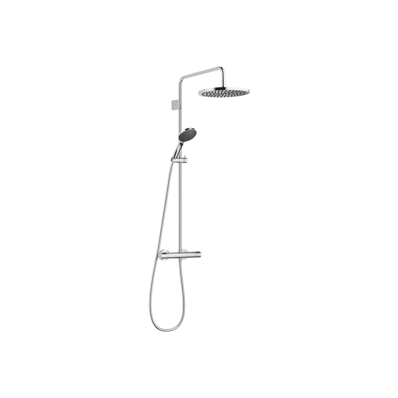 Dornbracht Shower pipe with shower thermostat with hand shower set FlowReduce 300 mm 34468979