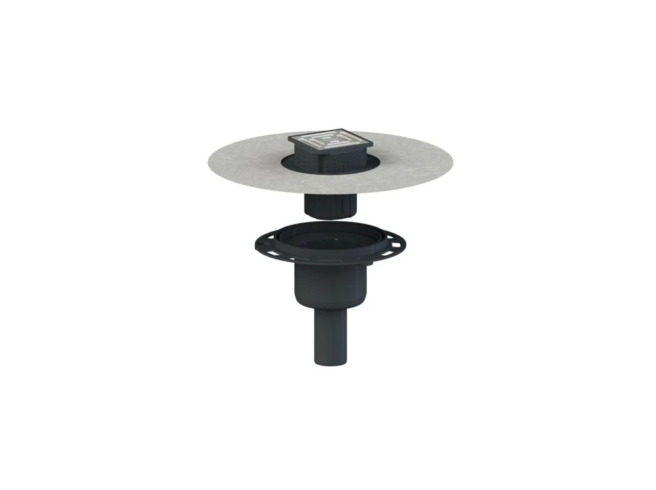 Dallmer Floor drain DallDrain Pure vertical OM, DN 50/DN 100, 100 x 100 mm 517685