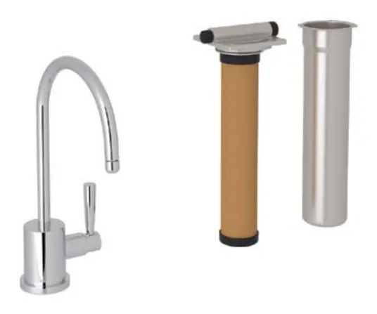 Perrin & Rowe Deck mounted bath shower mixer without shower attachment with crosstop handles 3501