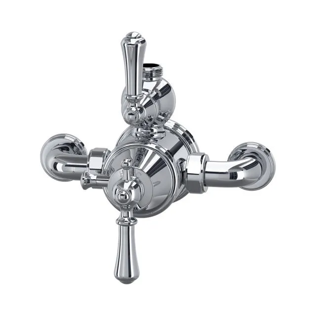 Perrin & Rowe Exposed thermostatic shower mixer with flow control 5751