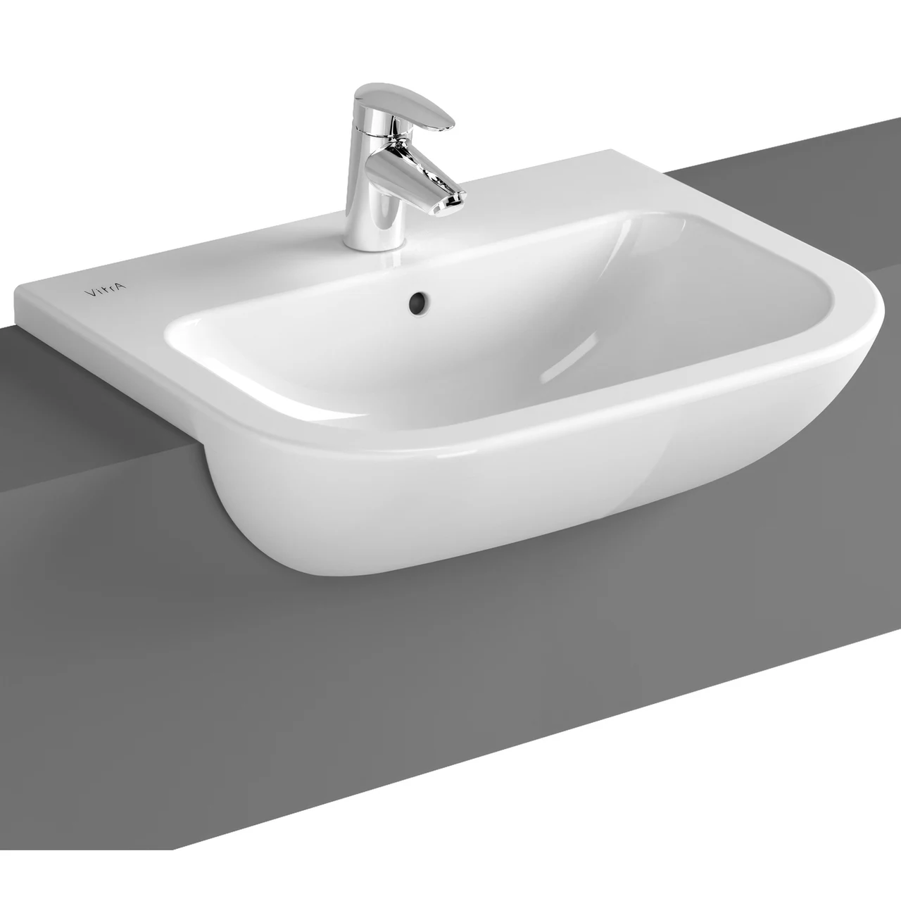 VitrA S20 Semi Recessed Washbasin 5524B003-0001