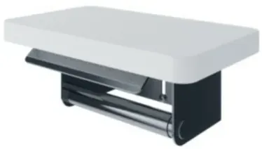 TOTO Paper Holder W/Shelf (White) TX720MMB#BW