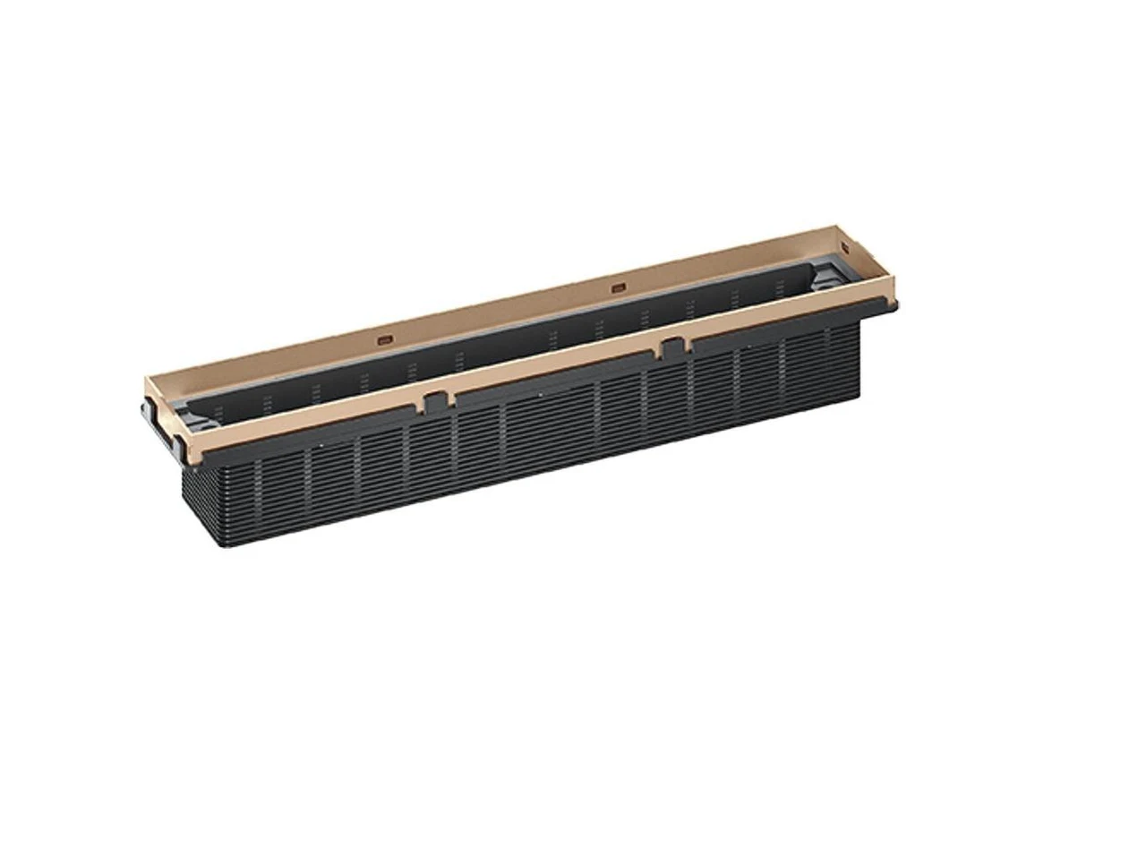 Dallmer Shower channel CeraFrame Individual red gold matt, 300 x 50 mm 537355