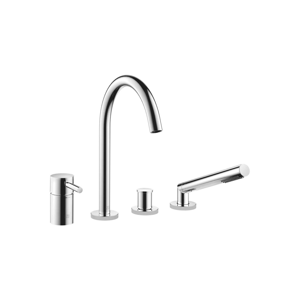 Dornbracht META Bath shower set for bath rim or tile edge installation