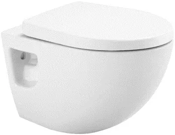 TOTO Wall Hung Toilet, Box Rim, Round (6/3L use with Concealed Tank)