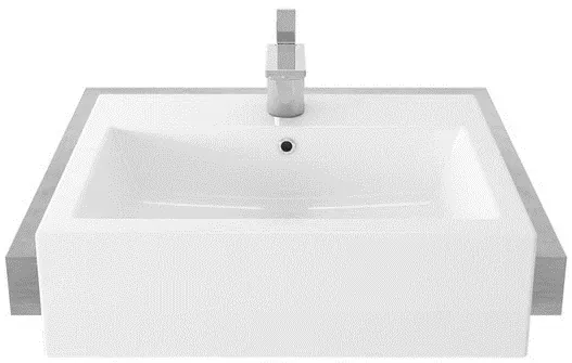 TOTO Semi Recessed Lavatory 3 Tap Holes w/bracket (520 x 420 x157mm) LW647JW/F#W