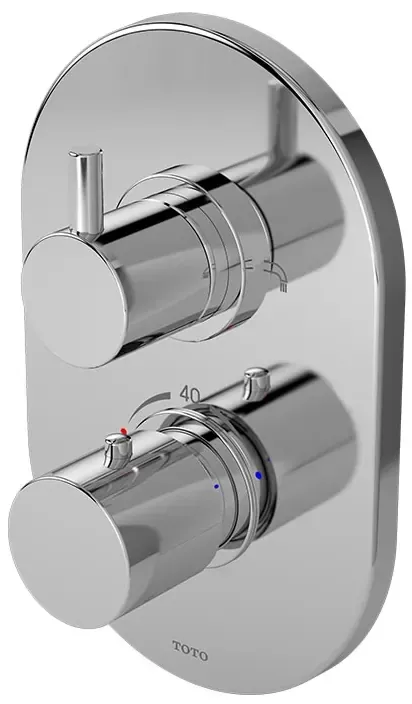 TOTO "Ego II" Thermostat Bath & Shower Mixer W/Diverter & Stop Valve ( Old Item is TX473SESBR ) TX473SESN