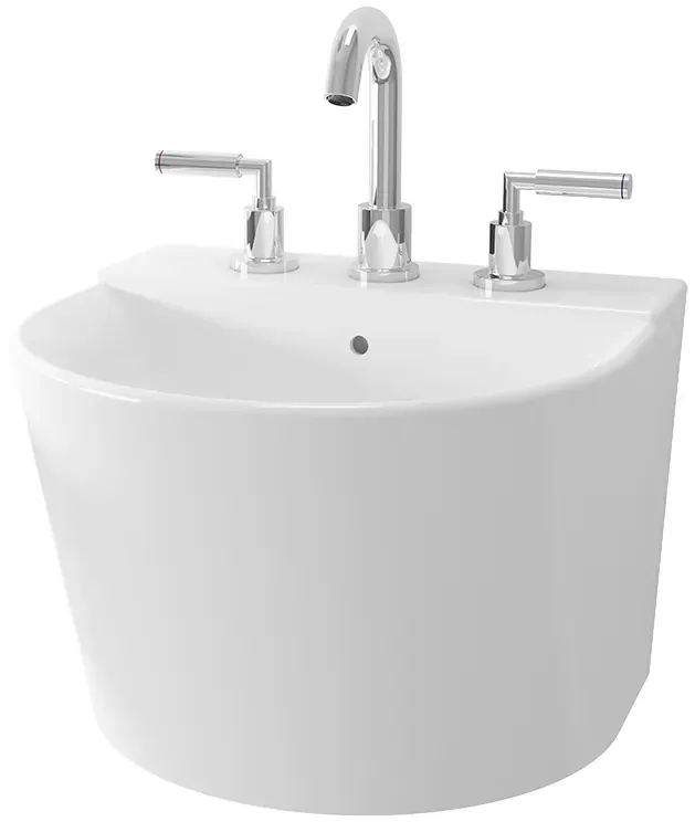 TOTO "Omni+" Wall Hung Lavatory 3 Tap Holes w/bracket (455 x 430 x 330mm)