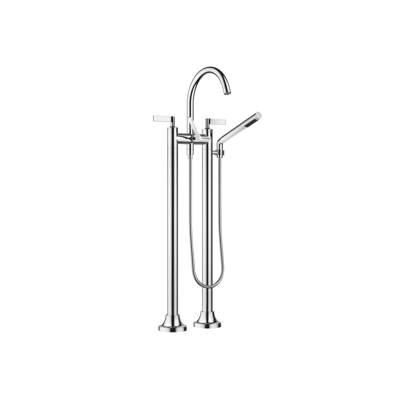 Dornbracht VAIA Two-hole bath mixer for free-standing assembly with hand shower set 25943819
