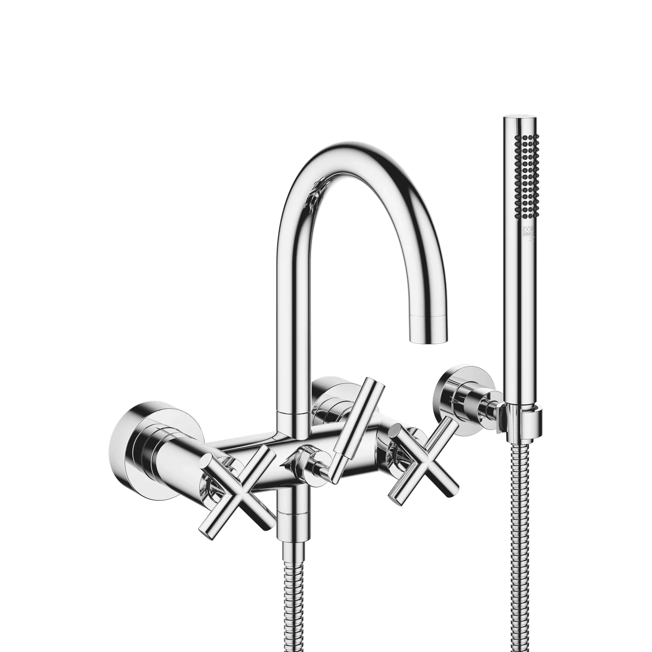Dornbracht TARA Bath mixer for wall mounting with hand shower set 25133892
