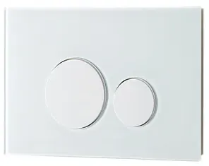 TOTO Dual Flush Panel ( Round Button ) ( Glass Type )( Matched with WH171A & WH172A )without logo