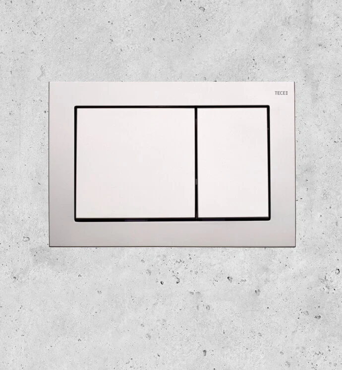 TECE TECEbase square dual-flush plates TECEbase square