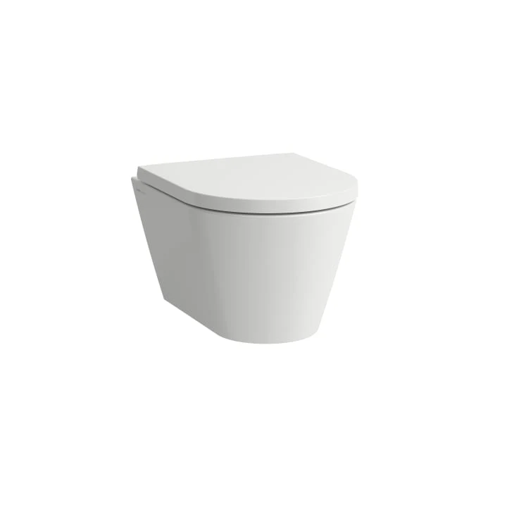 LAUFEN Wallhung WC compact, rimless, 37 × 49 × 28,5 (43) cm H820333